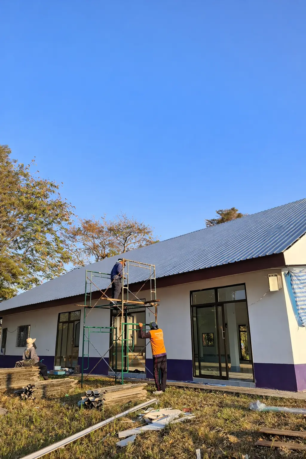 ก่อนซ่อมหลังคา